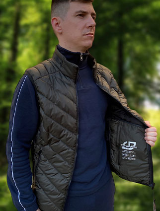 Жилет Carpediem Warm Vest Downy ТЕМНАЯ ОЛИВА (фольга)